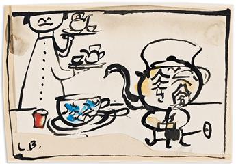 LUDWIG BEMELMANS (1898-1962) Tea time.